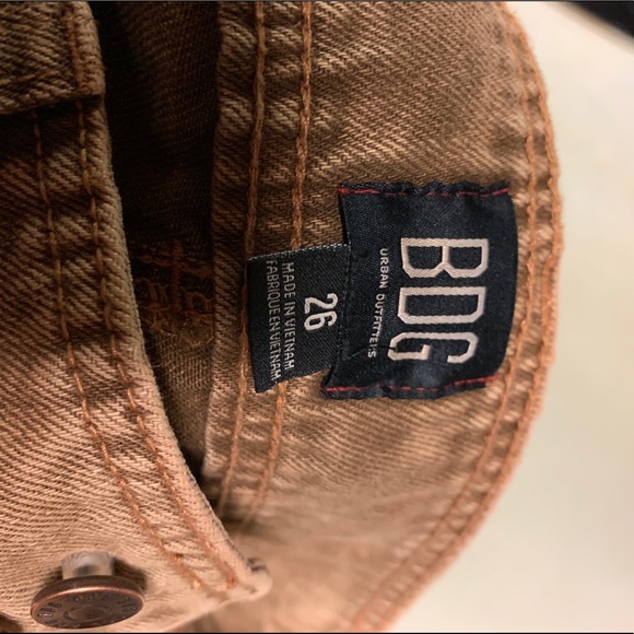 marbled tan and brown pants with stitch detailing - Picture 4 of 5